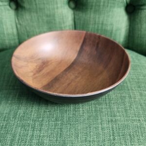 Brown Wood Melamine Bowl Set of 12